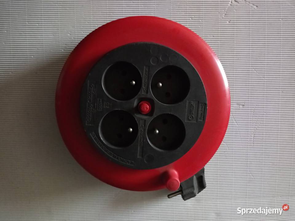 Przedłużacz zwijany kasetowy 4 gniazda dł 10mb Olkusz