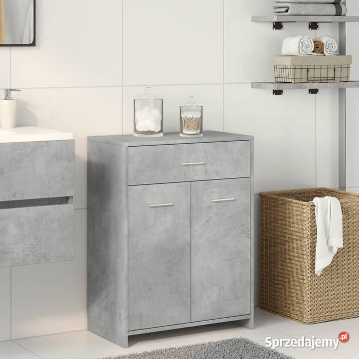 Szafka łazienkowa szarość betonu 60x33x80 płyta Warszawa