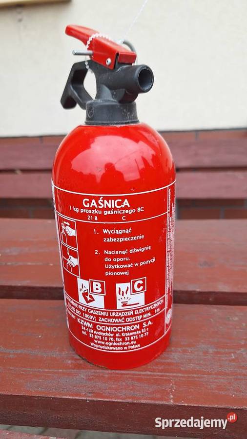 Gaśnica samochodowa proszkowa ABC 1 legalizacja
