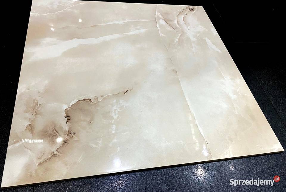 GRES POLEROWANY SILK ONYX 60x60 MARMUR POŁYSK gI Podłogi i schody