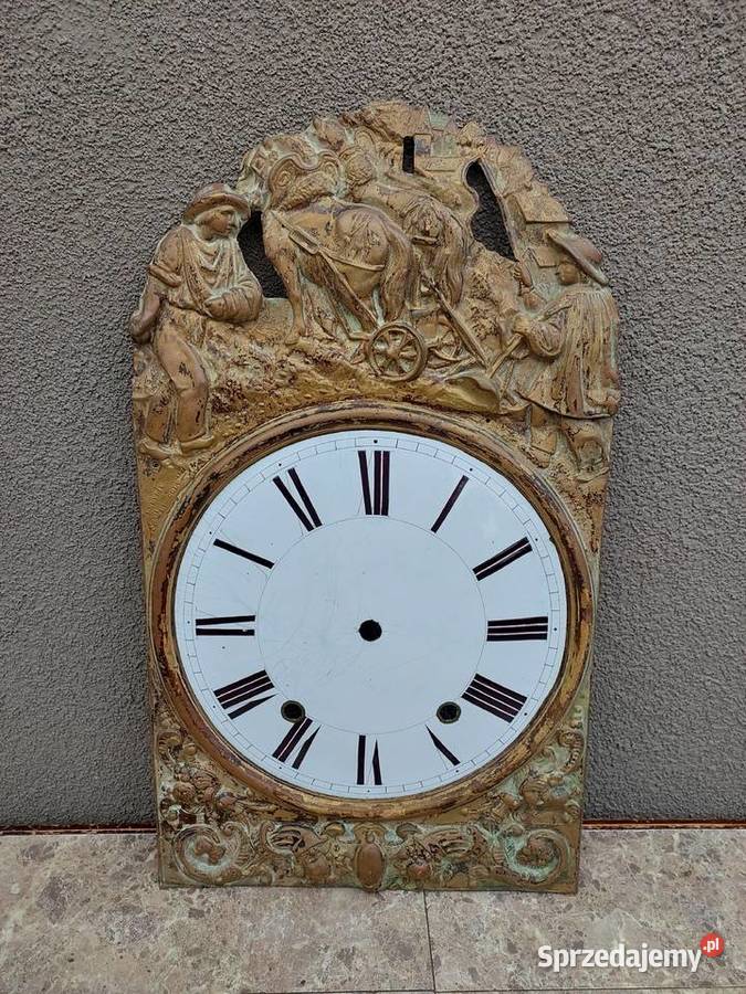 T125 Tarcza starego zegara comtoise otwory Tczew