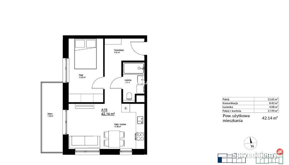 sprzedaży mieszkania Kraków 4214m 2 pokoje 14500zł/m2 małopolskie