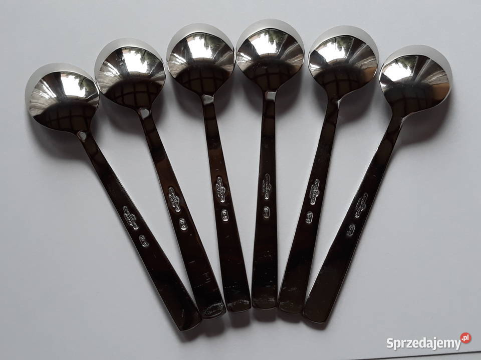 Łyżeczki do herbaty 1 RÓŻE Gerlach sztućce PRL Dąbrowa Górnicza