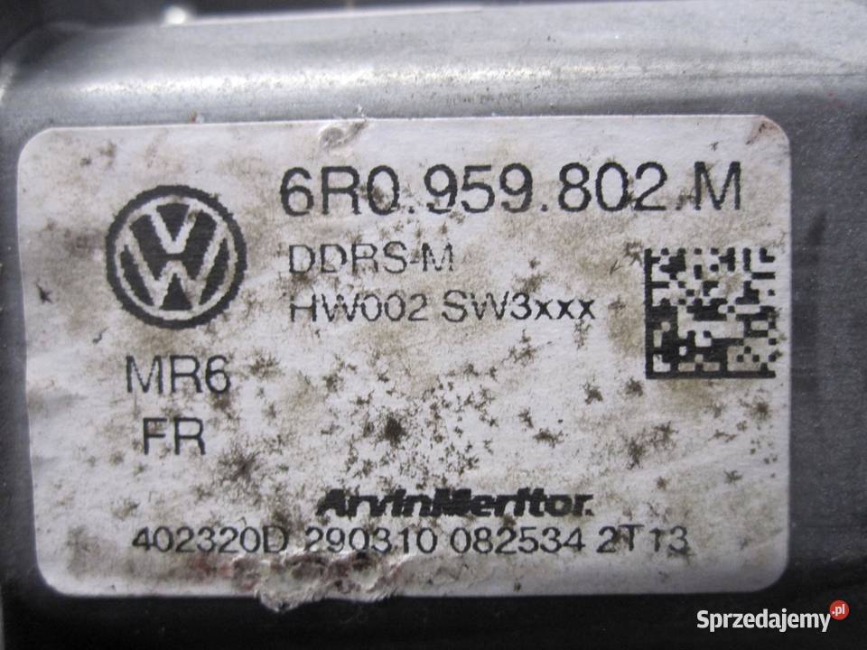 SKODA FABIA II 10r mechanizm podnośnik szyby osobowe