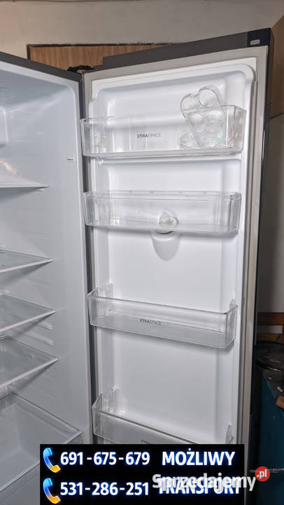 Dwudrzwiowa chłodziarkozamrażarka lodówka wolnostojące kujawsko-pomorskie Dobrzyń nad Wisłą