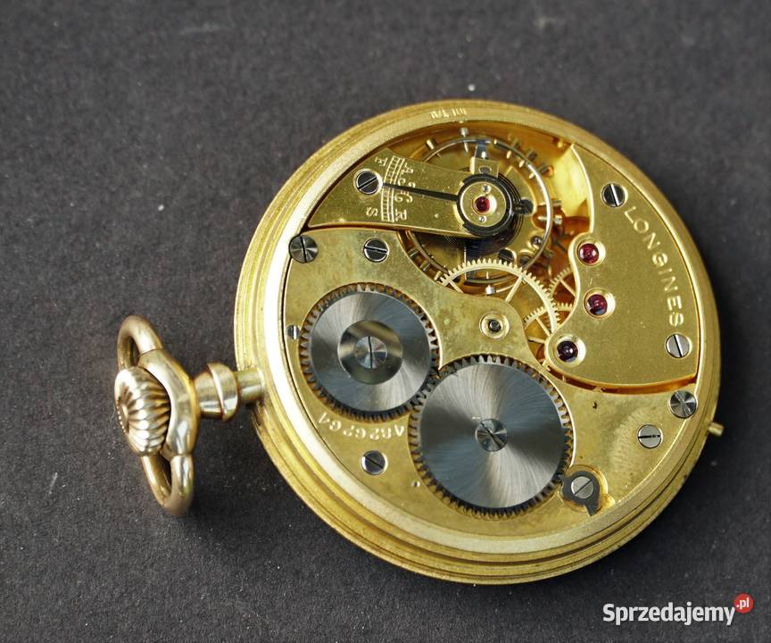 Longines Złoty zegarek kieszonkowy Lwów wielkopolskie Radzewice