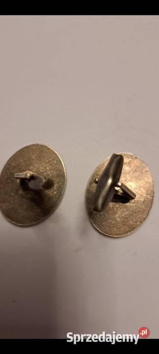 Srebrne spinki do koszuli próba 3 i CS srebro Radom