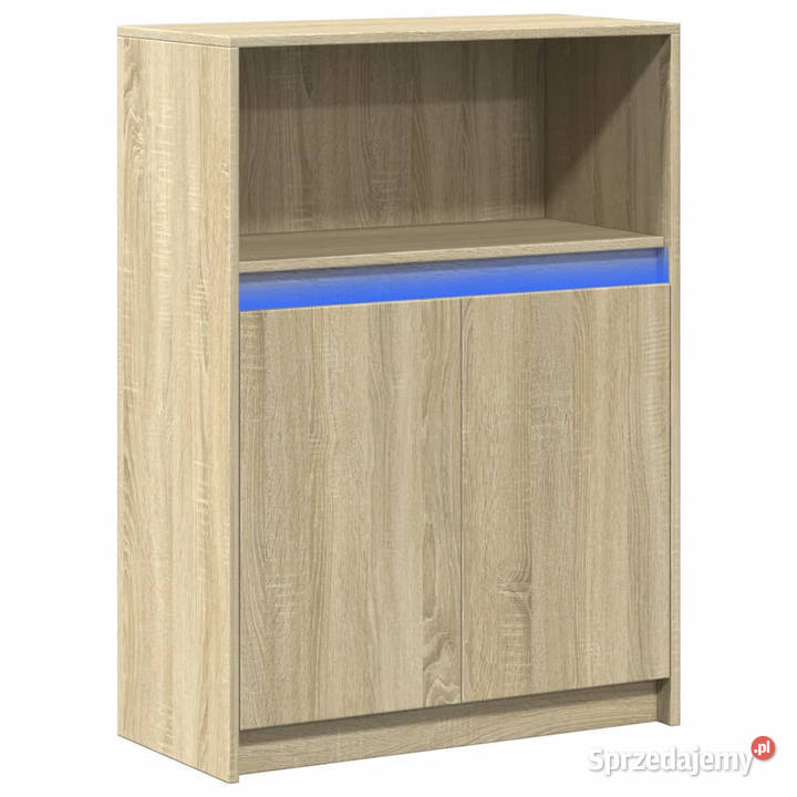 Szafka z LED dąb sonoma 72x34x100 materiał Warszawa