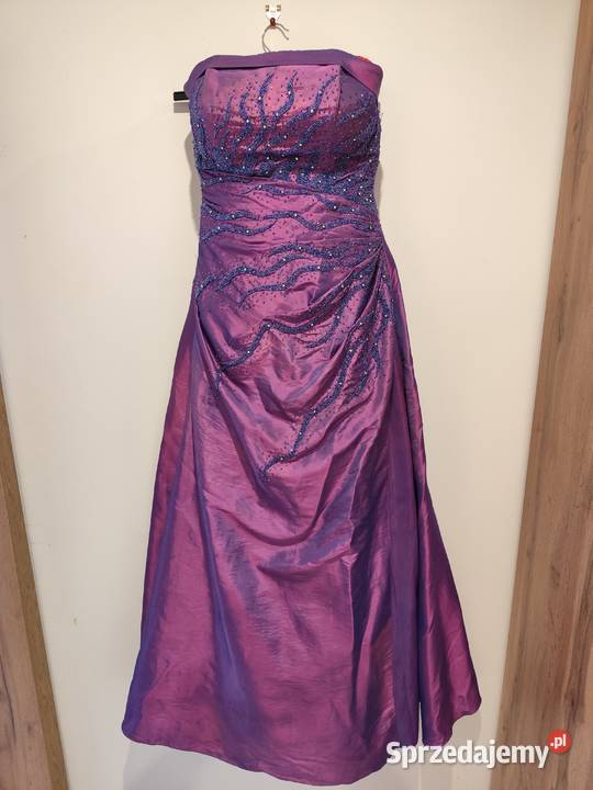 Luksusowa suknia balowana bez rękawa wielkopolskie