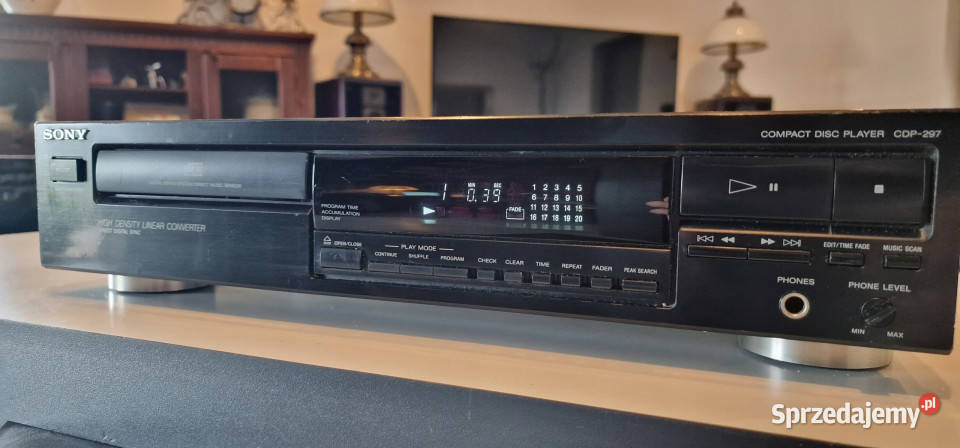 Cd player SONY 297 CDP297 odtwarzacz kompaktowy Odtwarzacze CD i MD Międzychód sprzedam
