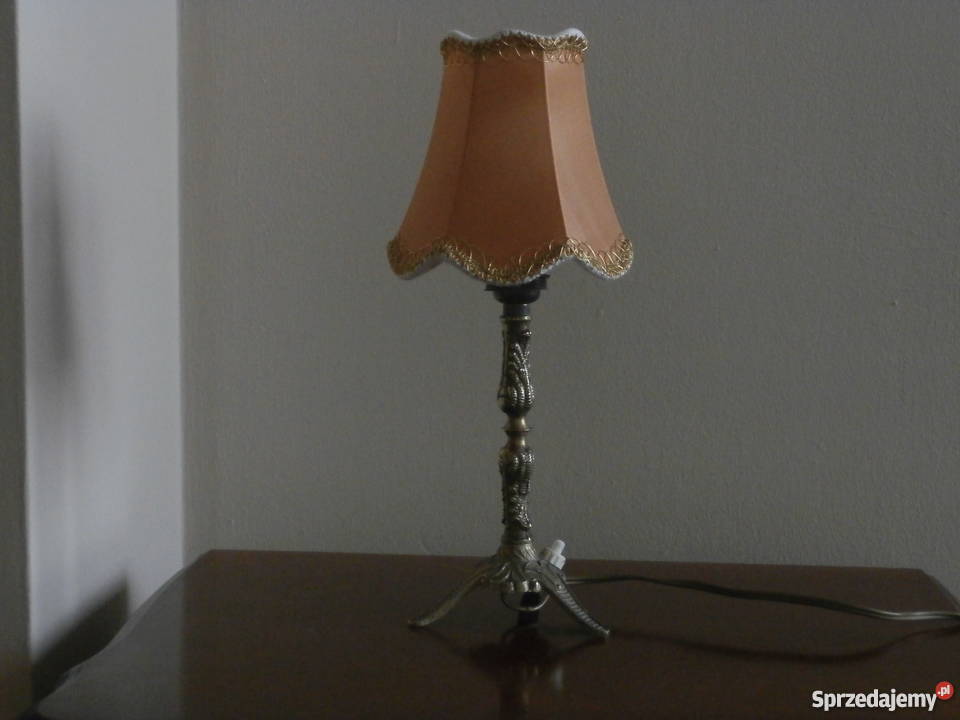 Lampka nocna mosiężna z wyłącznikiem Wrocław