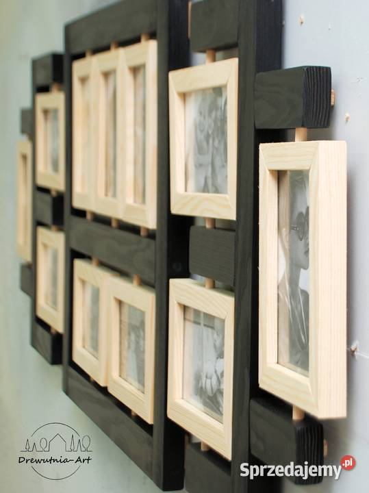 czarna galeria ścienna ramka na zdjęcia ramki do Gdynia