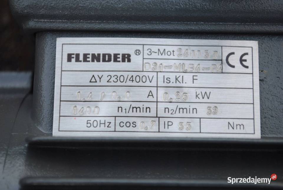 Motoreduktor 025kw 53obrmin Firmy FLENDER