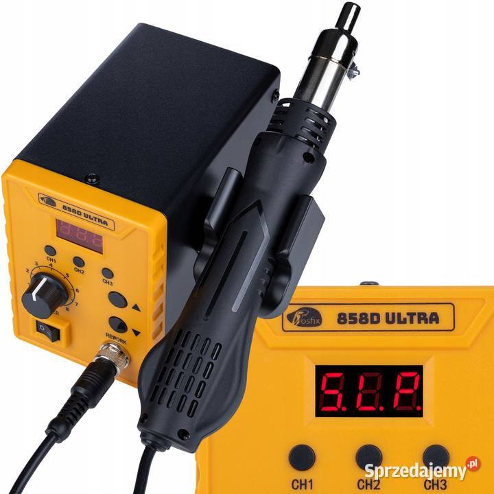 Stacja Lutownicza 858D Ultra 700W 9 Spoiw do Ludźmierz