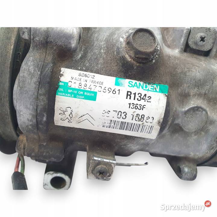 SPRĘŻARKA KLIMATYZACJI Sanden Peugeot 207 C3 C4 Chełm sprzedam