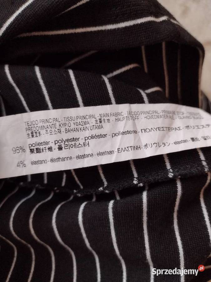 36S ZARADługa ołówkowa sukienka dzianinowa z