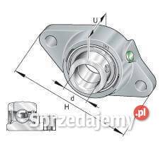 Łożysko z obudową 2otworowe kompletne PCJT20 Do maszyn uprawowych Kamionna