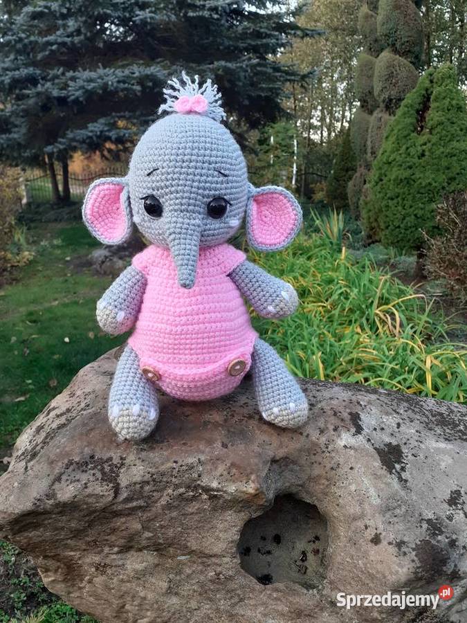 Słoń na szydełku sprzedam