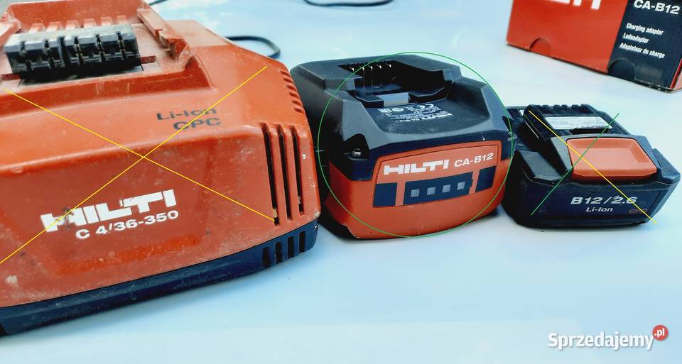 HILTI ŁADOWARKA PROSTOWNIK Adapter C41250 do Szczerbice