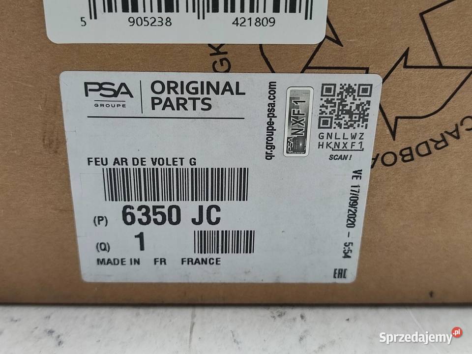 LAMPA LEWY TYŁ CITROEN C3 II SC 20092013 osobowe