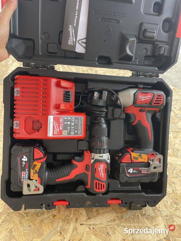 Milwaukee M18 4ah x2 wiertarko wkrętarka klucz podkarpackie Stalowa Wola