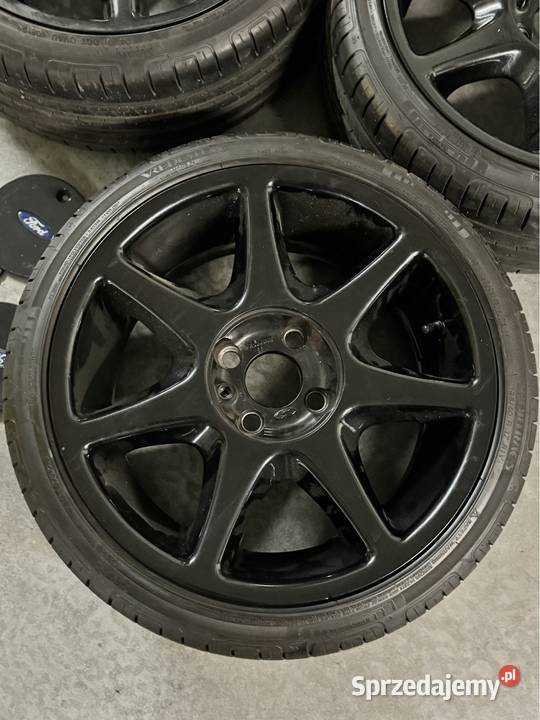 Felgi alu 17 4x108 75 et38 z oponami sporo mięsa Ford OE