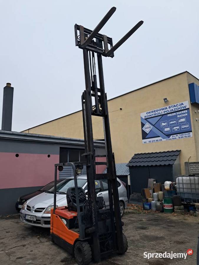 Super widlak Toyota 5FBE18 elektryczny Łódź sprzedam