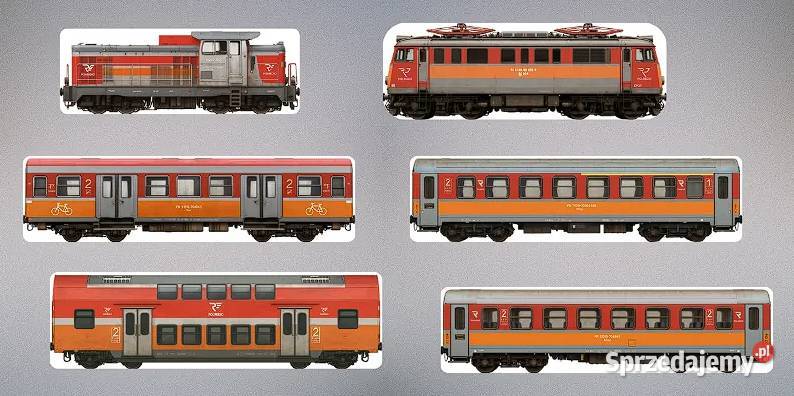 Magnesy kolejowe Zestaw 6 sz Polregio Kraków