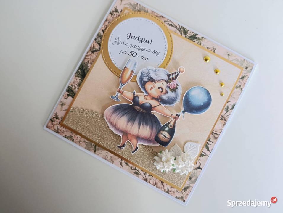 Kartka na urodziny ręcznie odejście na emeryturę łódzkie Łódź