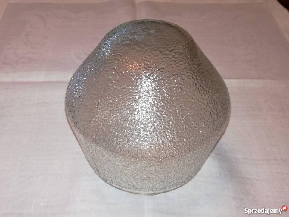 Stary szklany klosz kula wczesny PRL super do Warszawa