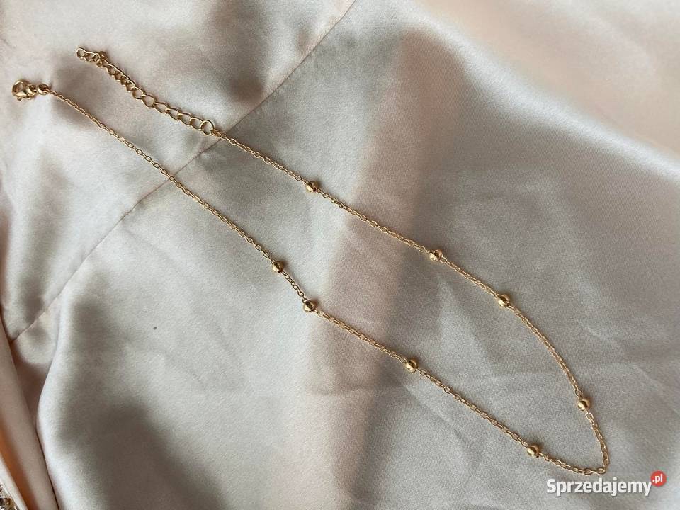 Złoty łańcuszek delikatny minimalistyczny Toruń