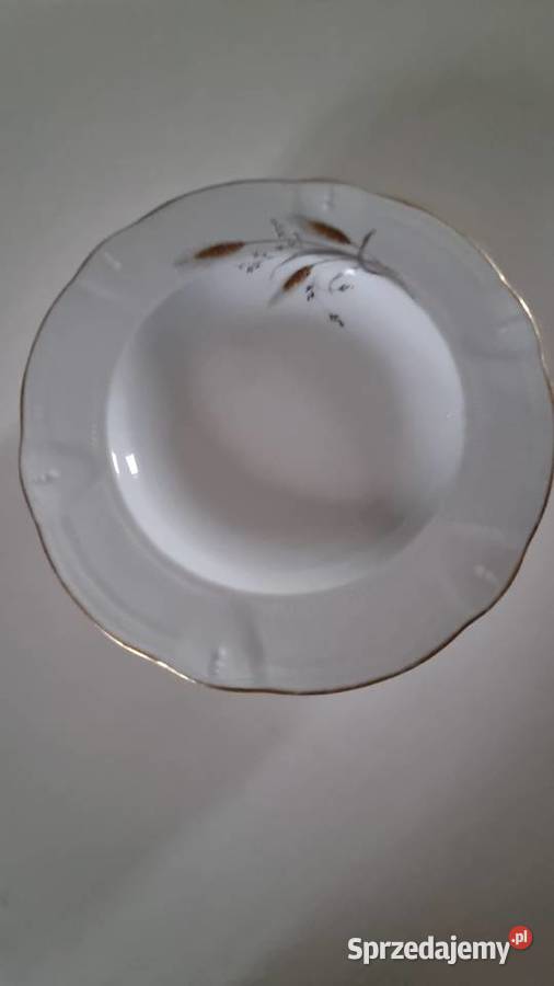 Talerze Głębokie Obiadowe Porcelana Francuska Wola Podłężna