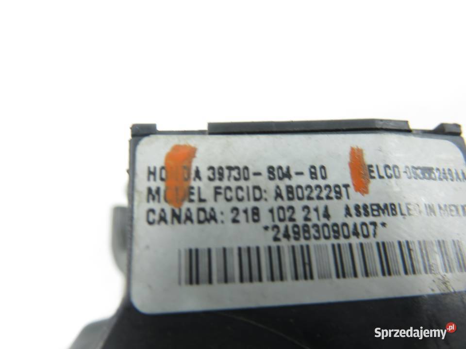 STACYJKA HONDA LOGO GA 3973080480 osobowe Stacyjki i kluczyki sprzedam