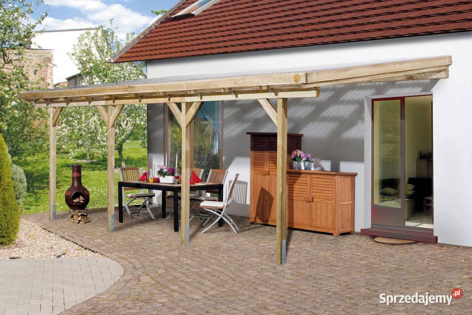 Zadaszenie tarasu Cabana płyta z poliwęglanu Warszawa sprzedam