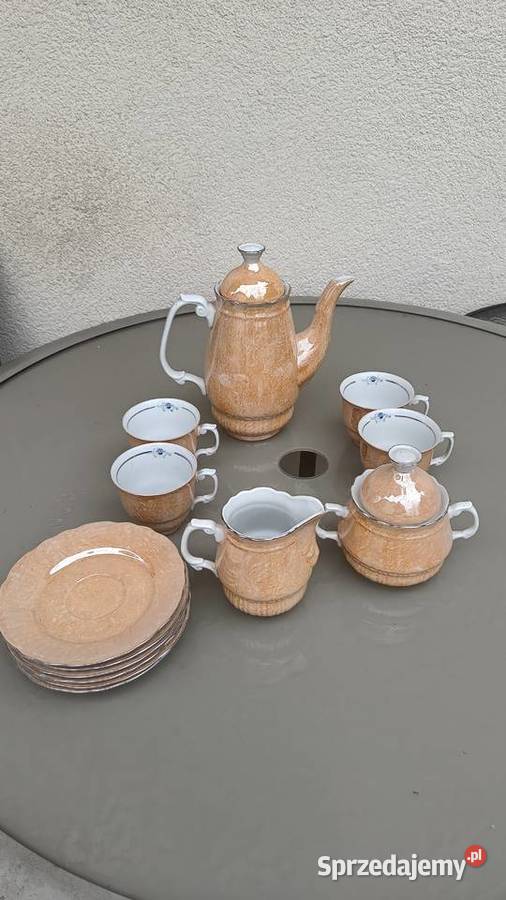 Zestaw serwis kawowy herbaciany porcelany świętokrzyskie Pińczów