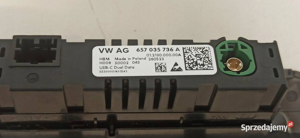 SKODA ENYAQ GNIAZDO PORT USB 657035736A dolnośląskie sprzedam