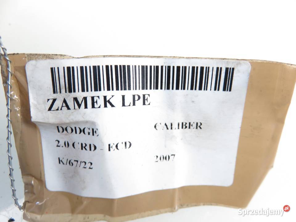 ZAMEK LEWY PRZEDNI DODGE CALIBER osobowe małopolskie