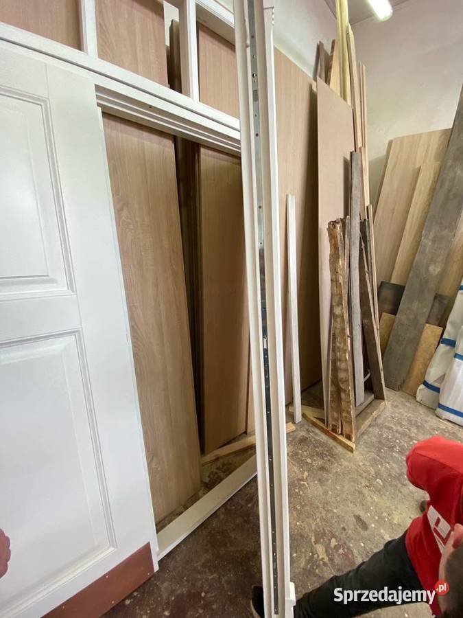 Solidne drzwi modrzewiowe antywłamaniowe Drewno Paterek