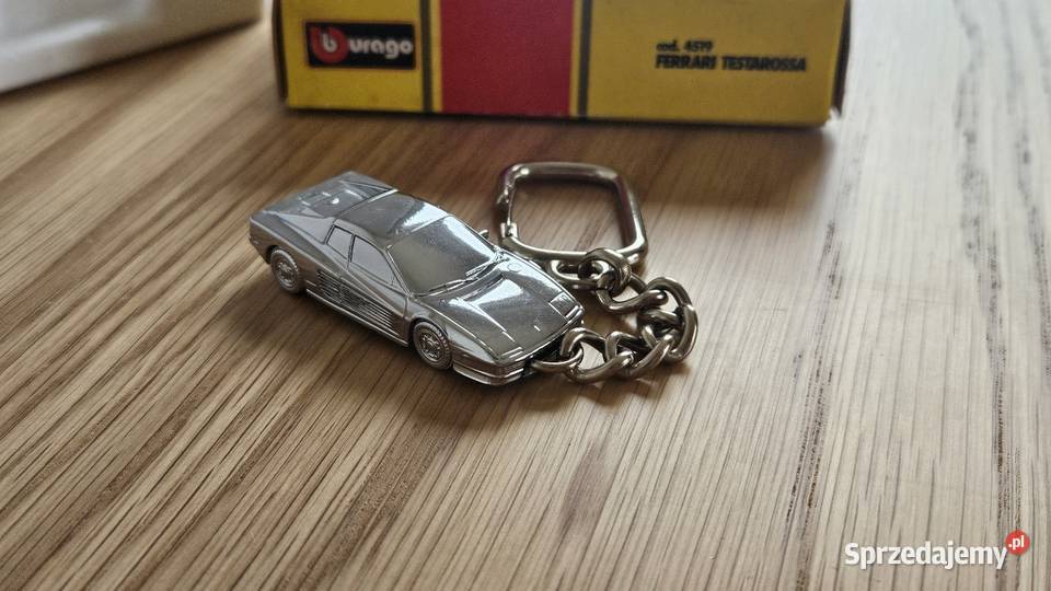 Oryginalny Nowy Brelok Ferrari Testarossa metal Wrocław