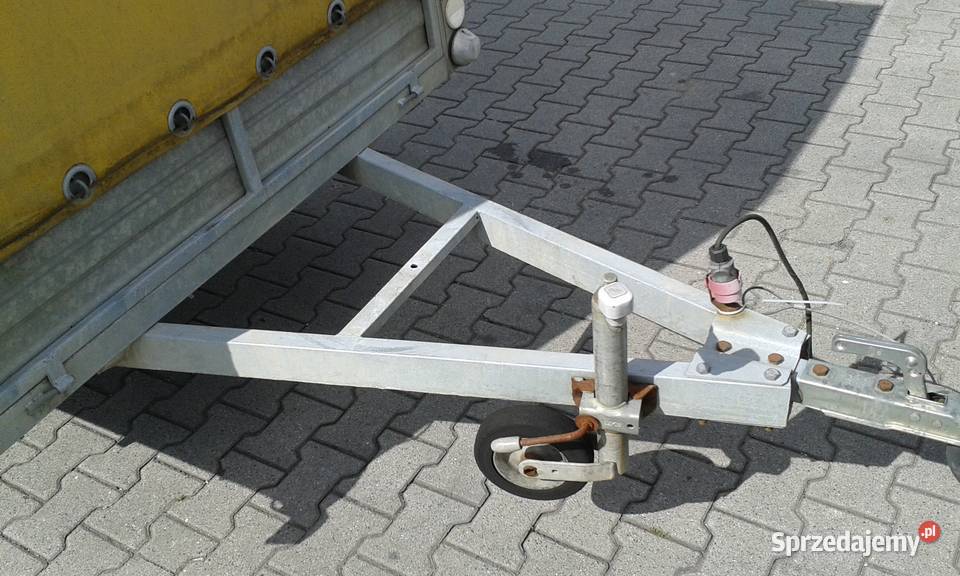 Przyczepa jednoosiowa 245x145x155 resor burtowe Burtowe i plandeki Wieluń sprzedam