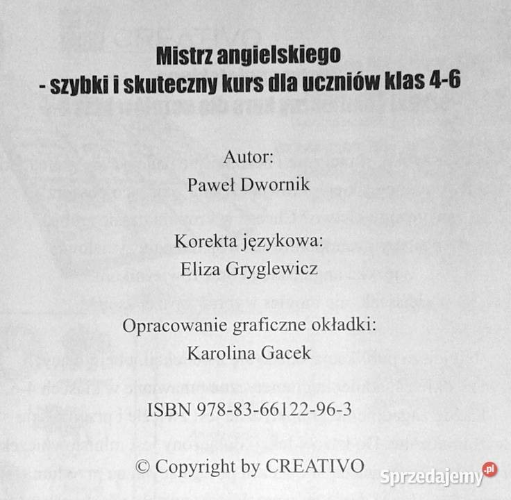 Mistrz angielskiego kurs kl 46 Piotr Dwornik Chełm