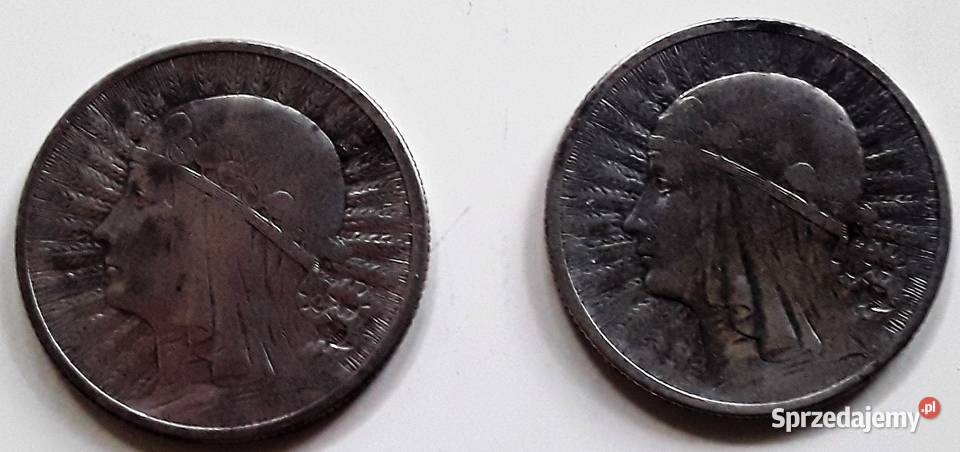 Monety srebrne 2 z 1933 i 1934 r srebro