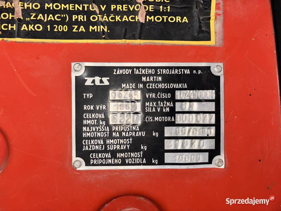 Zetor 16245 TURBO Czachówki
