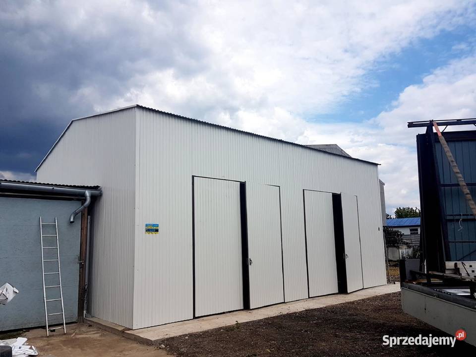 Blaszana montowana hala 10x8m brudna biel Kraków