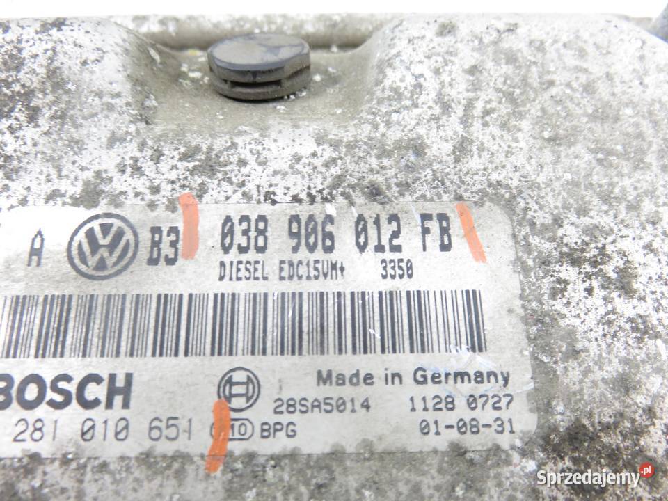 STEROWNIK VW GOLF IV 19 TDI 038906012FB osobowe