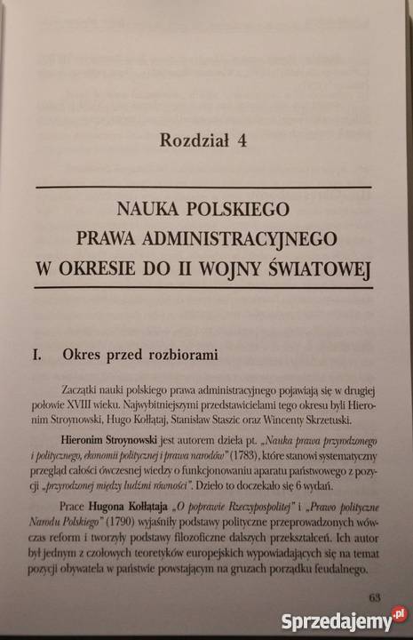 PRAWO ADMINISTRACYJNE CZĘŚĆ OGÓLNA OCHENDOWSKI tradycyjny podręcznik łódzkie Łódź sprzedam