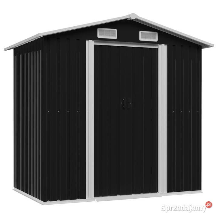 Szopa ogrodowa antracytowa stalowa 204x132x186 Warszawa