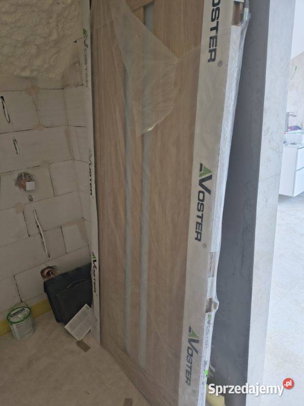 Drzwi Voster 90 P łazienkowe Dąb piaskowy 90cm Myszków