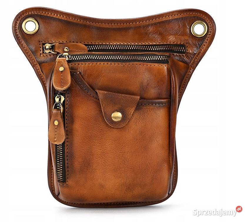 TORBA MOTOCYKLOWA SKÓRA SASZETKA NA UDO NOGĘ PAS śląskie Sosnowiec