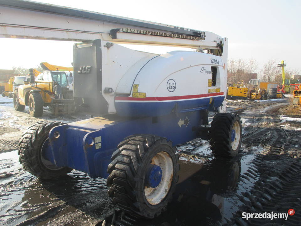 Podnośnik koszowy przegubowy 265 m JLG 800AJ Maszyny budowlane wielkopolskie Pleszew